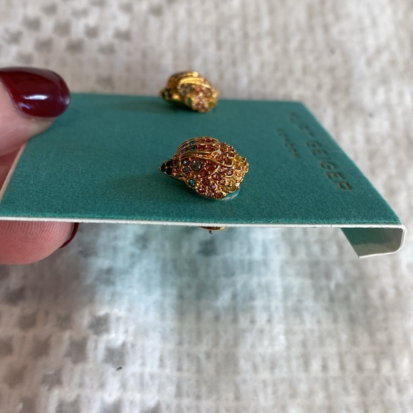 NWT Kurt Geiger Womens Multicolor Rhinestone Studded Eagle Earrings🌈🦅 - Picture 4 of 10